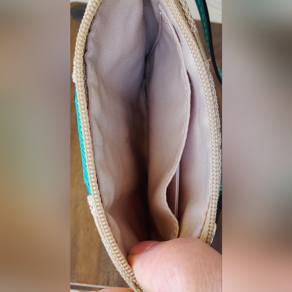 Coach Wristlet, Teal Green - Picture 5 of 9